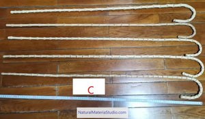 Unique Supplies Rare & Precious Chaplin&Arabic style bamboo root sticks L105cm(41.3")Dia.(1.1-1.8cm)
