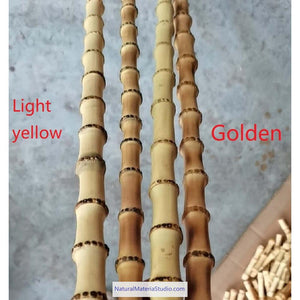 Unique Supplies Rare & Precious Chaplin&Arabic style bamboo root sticks L105cm(41.3")Dia.(1.1-1.8cm)