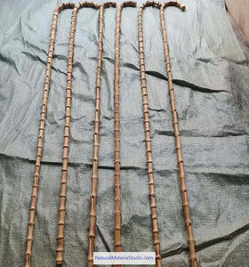 Unique Supplies Rare & Precious Chaplin&Arabic style bamboo root sticks L105cm(41.3")Dia.(1.1-1.8cm)