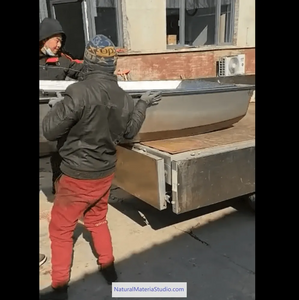 Unique Supply 2 sections L3.6-4.2meters 304 stainless steel Vehicle-mounted portable stackable boats(3-5people)