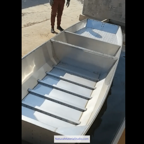 Unique Supply 2 sections L3.6-4.2meters 304 stainless steel Vehicle-mounted portable stackable boats(3-5people)