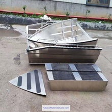 Load image into Gallery viewer, Unique Supply 2 sections L3.6-4.2meters Vehicle-mounted portable aluminum stackable boats (4-6adults)
