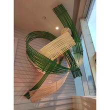 Lade das Bild in den Galerie-Viewer, Unique offer Length 2.0-6.0Meter thicker Handmade Green Bamboo Strips with bamboo skin for Versatile Crafting and Building&amp;Kite and other handicraft making
