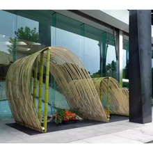 画像をギャラリービューアに読み込む, Unique offer Length 2.0-6.0Meter thicker Handmade Green Bamboo Strips with bamboo skin for Versatile Crafting and Building&amp;Kite and other handicraft making
