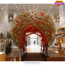 Load image into Gallery viewer, Unique offer Length 2.0-6.0Meter thicker Handmade Green Bamboo Strips with bamboo skin for Versatile Crafting and Building&amp;Kite and other handicraft making
