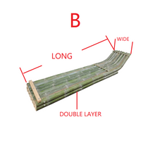 Charger l&#39;image dans la galerie, Unique supply of 2 ends flat single layer bamboo rafts4m(L)x1.5m(W)/4m(L)x2.0m(W)with customized service
