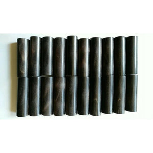Vaired shapes 3x6.5cm of Square/Roll/Tips Water Black Buffalo Horn Material for Pipe Makers and Artisans