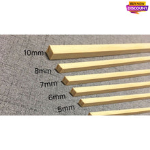 Indlæs billede til gallerivisning Varied Size 0.5-1.0cm Square Bamboo Strips (Length 39.4&quot;/100cm) for Diverse DIY Projects
