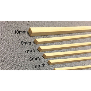 Varied Size 0.5-1.0cm Square Bamboo Strips (Length 39.4