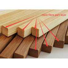 Carica l&#39;immagine nel visualizzatore di Gallery, Varied Sizes0.5-1.0cm 2 colors L160cm / 63&quot; Square Bamboo Slats/Strips for DIY Projects
