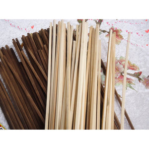 Varied Sizes0.5-1.0cm 2 colors L160cm / 63" Square Bamboo Slats/Strips for DIY Projects