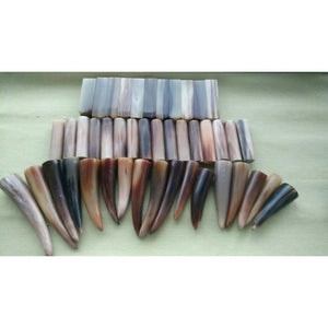 Varied sizes of (Square, Roll, Tips)Water Buffalo and Yak Horn Material for Pipe Makers