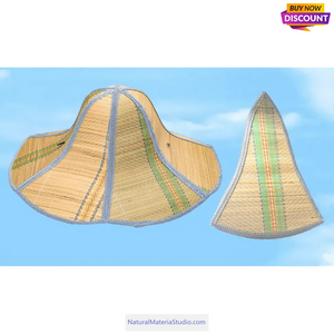 Wide-brimmed foldable straw hats Dia.36-46cm for men and women for fishman