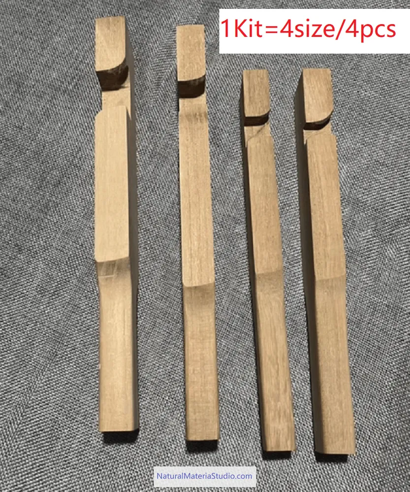 Wooden Bamboo Straightener – For Bamboo Fishing Rods & Arrows(1 kit =4sizes/4pcs)