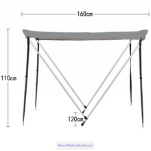 Load image into Gallery viewer, Boat Canopy | UV Protection • Waterproof • Foldable Design suitable for boats width of 1 to 1.4 meters.-NaturalMateriaStudio-NaturalMateriaStudio
