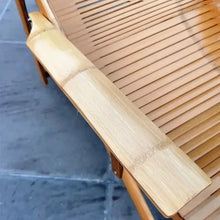 Load image into Gallery viewer, Custom Luxury Bamboo Lounge &amp; Rocking Chair – Adjustable Reclining Outdoor Chair, Eco-Friendly Handcrafted Bamboo Furniture NaturalMateriaStudio
