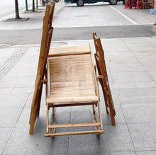 Load image into Gallery viewer, Custom Luxury Bamboo Lounge &amp; Rocking Chair – Adjustable Reclining Outdoor Chair, Eco-Friendly Handcrafted Bamboo Furniture NaturalMateriaStudio

