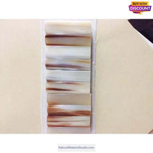 Load image into Gallery viewer, D1.8xL6.0cm Of Square/Roll/Tips of Buffalo and Yak Horn Material for Pipe Makers-NaturalMateriaStudio-NaturalMateriaStudio
