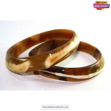 Cargar imagen en el visor de la galería, Dia.1.6-2.9cm Africa bufallo natural colourful horn buttons for pipemaker-NaturalMateriaStudio-NaturalMateriaStudio
