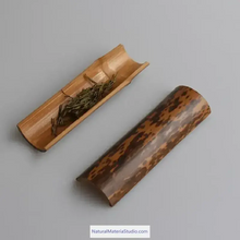 Cargar imagen en el visor de la galería, Dia.4-5cm L35-40cm no joints spotted bamboo culm for bamboo fan layer and Customized-NaturalMateriaStudio-NaturalMateriaStudio
