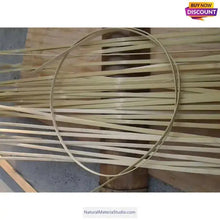 Afbeelding in Gallery-weergave laden, Complete size length:195-260cm/77"-102” Bamboo Strips/Flats for Weaving and other handicraft making-NaturalMateriaStudio-NaturalMateriaStudio
