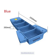 Load image into Gallery viewer, Four-section L8.3ft vehicle-mounted stackable portable PE engineering plastic fishing boat（3-4adults)+ Free Ultimate Boating Companion Kit-NaturalMateriaStudio-NaturalMateriaStudio
