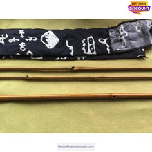 Load image into Gallery viewer, Hand-made Traditional tenkara Bamboo Fishing Rods (2rods+1 Free Tip, Total 3 pcs)-NaturalMateriaStudio-NaturalMateriaStudio
