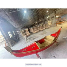Load image into Gallery viewer, Handmade L10-26ft wooden boats can be customized to any specification(3-8adults)-NaturalMateriaStudio-NaturalMateriaStudio
