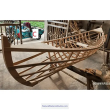 Load image into Gallery viewer, Handmade L1.5-4.0Meter W0.4-1.0Meter European-style landscape wooden boats and be customized-NaturalMateriaStudio-NaturalMateriaStudio

