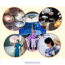 Cargar imagen en el visor de la galería, Handmade semi-finished bamboo umbrella skeleton/frames of different sizes(Dia.56cm-100cm) and styles(A&amp;B)Can be customized-NaturalMateriaStudio-NaturalMateriaStudio
