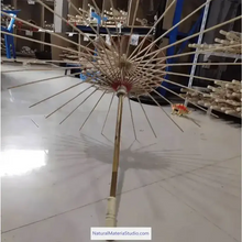 Cargar imagen en el visor de la galería, Handmade semi-finished bamboo umbrella skeleton/frames of different sizes(Dia.56cm-100cm) and styles(A&amp;B)Can be customized-NaturalMateriaStudio-NaturalMateriaStudio
