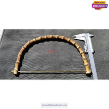 Load image into Gallery viewer, Large vaired size and shape Bamboo Semi Circle purse handles-NaturalMateriaStudio-NaturalMateriaStudio
