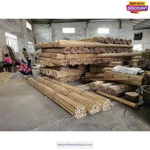 Load image into Gallery viewer, Length 150cm/59" Dia.1.0-6.0cm Tonkin bamboo poles for making bamboo fly rod/bicycle and flute/wind chime walking/Hiking sticks-NaturalMateriaStudio-NaturalMateriaStudio
