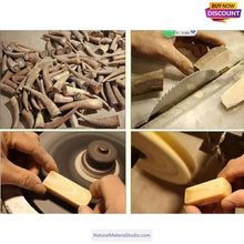 Cargar imagen en el visor de la galería, Length 6.0-8.0cm Varied Dia. 1.2-2.5cm Bufallo/Yak natural colourful horn solid rolls for pipemakers-NaturalMateriaStudio-NaturalMateriaStudio
