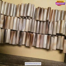 Cargar imagen en el visor de la galería, Length 6.0-8.0cm Varied Dia. 1.2-2.5cm Bufallo/Yak natural colourful horn solid rolls for pipemakers-NaturalMateriaStudio-NaturalMateriaStudio
