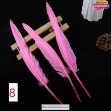 Cargar imagen en el visor de la galería, L/R/W 30-35 cm White and other colors goose primary feathers for arrow fletching or feather pen/fan Wholesale Amounts-NaturalMateriaStudio-NaturalMateriaStudio
