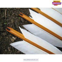 Cargar imagen en el visor de la galería, L/R/W 30-35 cm White and other colors goose primary feathers for arrow fletching or feather pen/fan Wholesale Amounts-NaturalMateriaStudio-NaturalMateriaStudio

