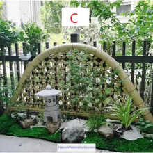 Cargar imagen en el visor de la galería, Modern vaired styles and sizes(W180cmXH120cm) Japanese bamboo door /garden entrance customizable-NaturalMateriaStudio-NaturalMateriaStudio
