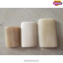 Afbeelding in Gallery-weergave laden, Varied Size 3.0-7.0cm Natural Yak bone blocks for making jewlery Knife bracelet car hanging carving DIY accessories-NaturalMateriaStudio-NaturalMateriaStudio

