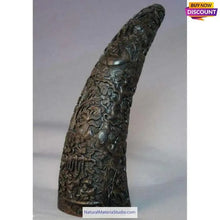 Cargar imagen en el visor de la galería, Offer Varied Length 4.0-15cm Raw Black Water Buffalo Horn Tips-NaturalMateriaStudio-NaturalMateriaStudio
