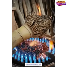 Carica l'immagine nel visualizzatore di Gallery, Premium hand-straightened L29"-39"(75-100 cm)ID(1.6-2.5cm)Madake Bamboo with Root Ball for Shakuhachi and Flute Making-NaturalMateriaStudio-NaturalMateriaStudio
