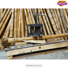 Cargar imagen en el visor de la galería, Premium hand-straightened L29"-39"(75-100 cm)ID(1.6-2.5cm)Madake Bamboo with Root Ball for Shakuhachi and Flute Making-NaturalMateriaStudio-NaturalMateriaStudio
