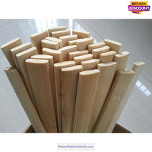 Cargar imagen en el visor de la galería, Premium L65"/165cmXW2-3cm Bamboo Slats/Strips/Flat for Diverse Crafting and Building Projects - Wholesale-NaturalMateriaStudio-NaturalMateriaStudio
