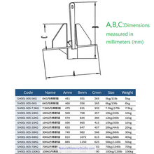Carica l'immagine nel visualizzatore di Gallery, Premium Vaired Folding Grapnel Anchor &amp; Danforth Anchor 316 Stainless Steel (0.7–40 kg for boats ≤15m Customizable)-NaturalMateriaStudio-NaturalMateriaStudio
