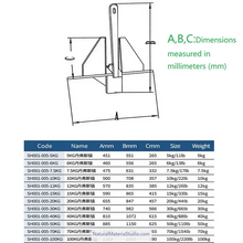 Cargar imagen en el visor de la galería, Premium Vaired Folding Grapnel Anchor &amp; Danforth Anchor 316 Stainless Steel (0.7–40 kg for boats ≤15m Customizable)-NaturalMateriaStudio-NaturalMateriaStudio
