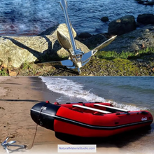 Carica l'immagine nel visualizzatore di Gallery, Premium Vaired Folding Grapnel Anchor &amp; Danforth Anchor 316 Stainless Steel (0.7–40 kg for boats ≤15m Customizable)-NaturalMateriaStudio-NaturalMateriaStudio
