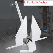 Carica l'immagine nel visualizzatore di Gallery, Premium Vaired Folding Grapnel Anchor &amp; Danforth Anchor 316 Stainless Steel (0.7–40 kg for boats ≤15m Customizable)-NaturalMateriaStudio-NaturalMateriaStudio
