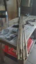 Cargar y reproducir el video en el visor de la galería, L7.8ft-10.8ft Hand-Made Traditional tenkara Bamboo Fishing Rods (3 + 1 Free Tip, Total 4 pcs)
