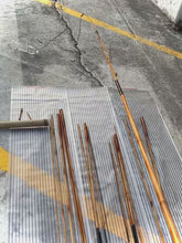 Cargar y reproducir el video en el visor de la galería, Kits seleccionados de cañas de bambú Tonkin Tenkara semiacabadas y acabadas de 2,7 a 3,6 metros para la fabricación de cañas de pescar DIY.
