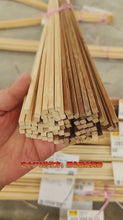 Load and play video in Gallery viewer, 2 colors of L200CM (78.7&quot;) Square Bamboo Slats/Strips（0.5-1.0cm） for Diverse DIY Projects - Available in Bulk
